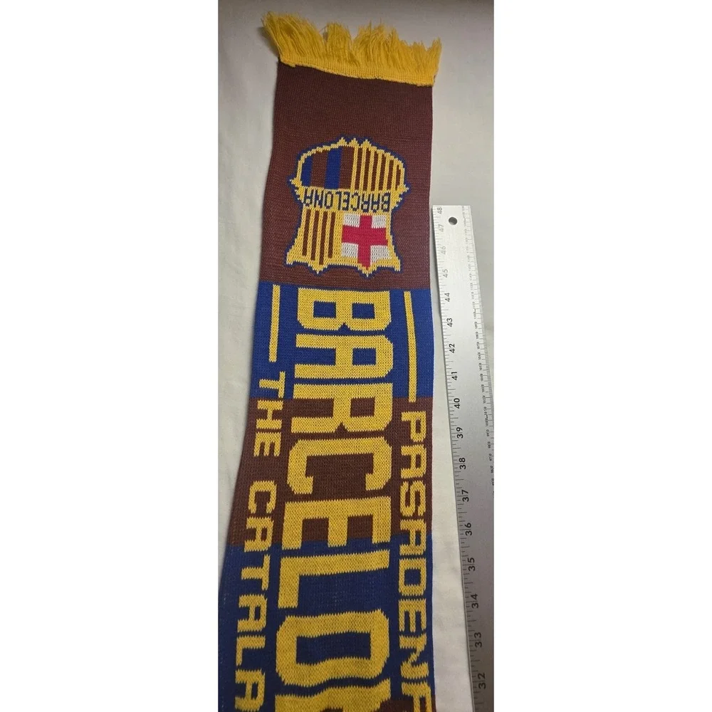 NWT FC Barcelona Los Angeles LA Galaxy Tour 2015 Soccer Pasadena Futbol Scarf